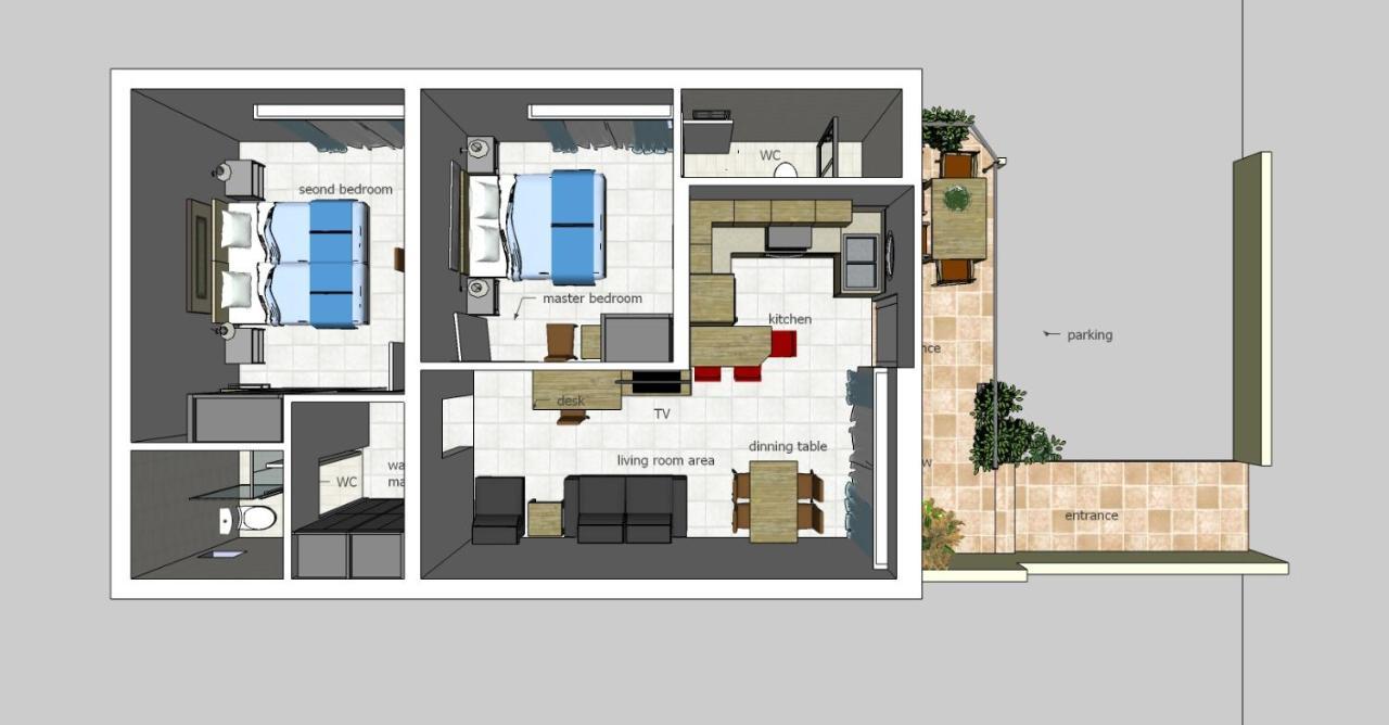 Dennis Stylish Apartment Kato Daratso Exteriér fotografie